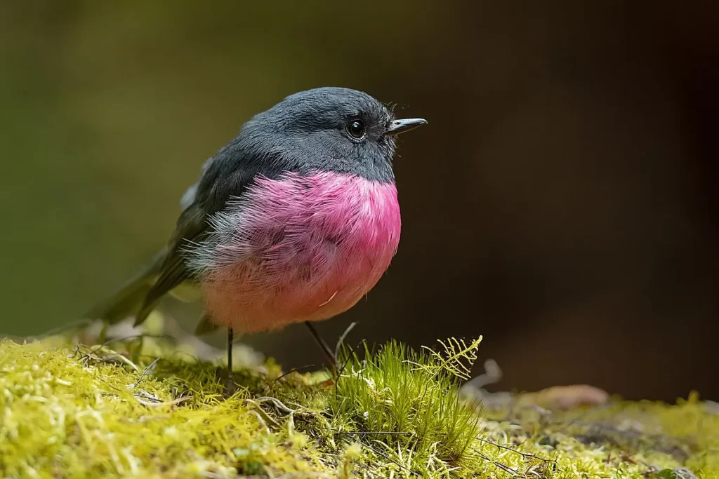 Pink Robin (Petroica rodinogaster) - Fascinating Pink Birds