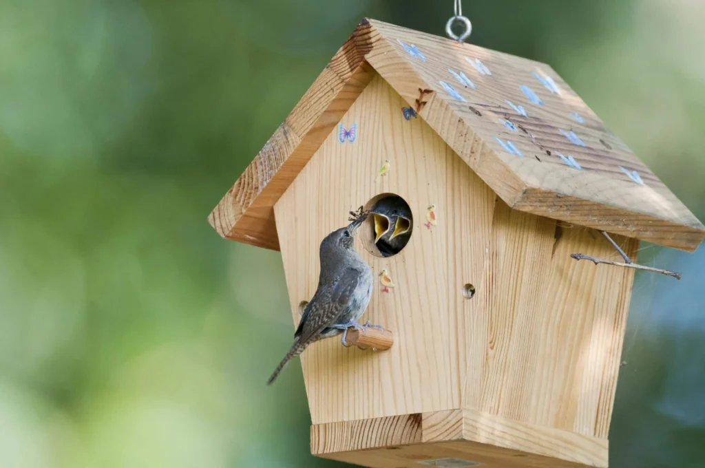 small hole birdhouse