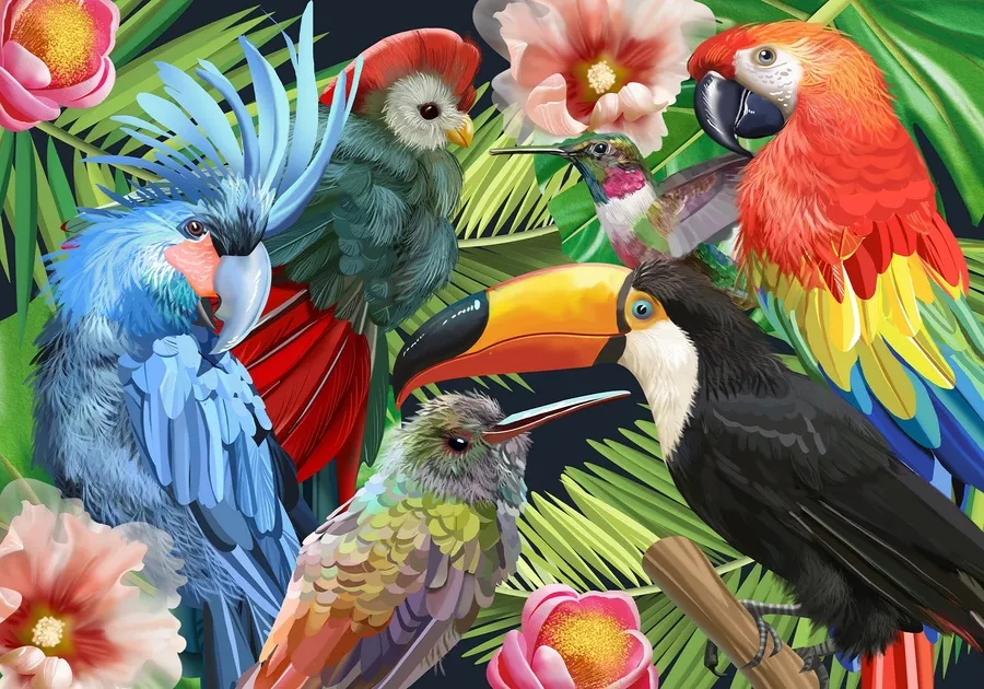 tropical birds